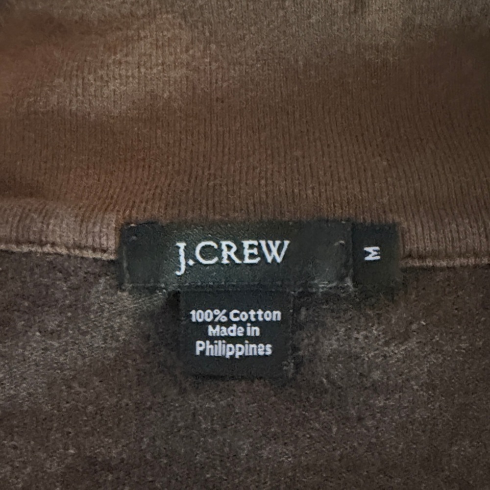 J. Crew Men's Dark Green Zip-Up Sweater - Picture 3 of 3